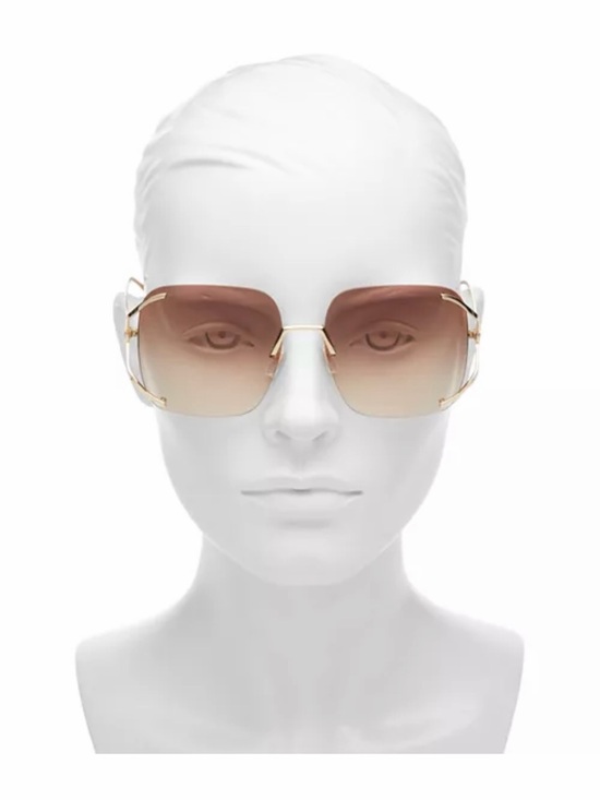 Vintage Gucci Rimless Pink Gradient Sunglasses Y2K Made in Japan main image 7